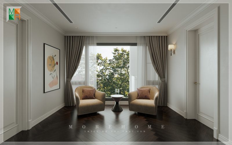 Tranh canvas treo tường hình chữ nhật tô điểm giúp thêm màu sắc vào không gian để tránh sự nhàm chán.